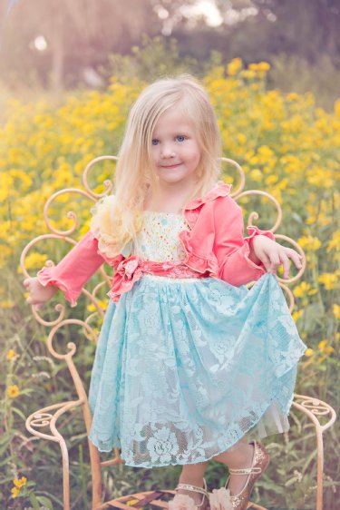 Spring Meadow  Lace Dress<br>8 to 12 Years ONLY