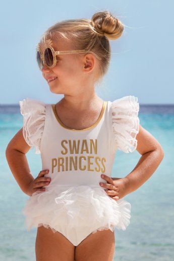 Swan Princess Tutu SwimsuitIn Stock<br>Size 2 ONLY