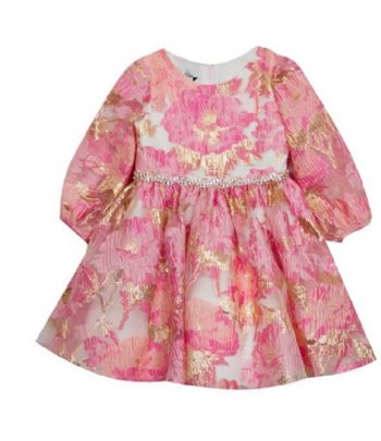 Girls Organza Puff Sleeve Dress!<br>4 to 6X<br>Now In Stock