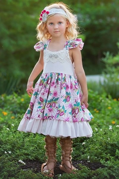 Frilly Frocks 2019 Nora Floral Heirloom Dress Pair with the Nora Apron ...
