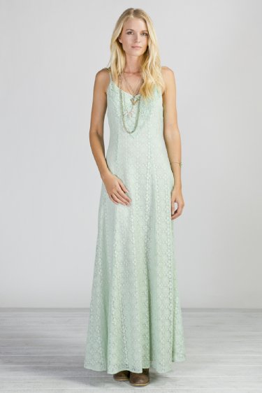 Women's Mint Lace Maxi Dress<BR>Now in Stock
