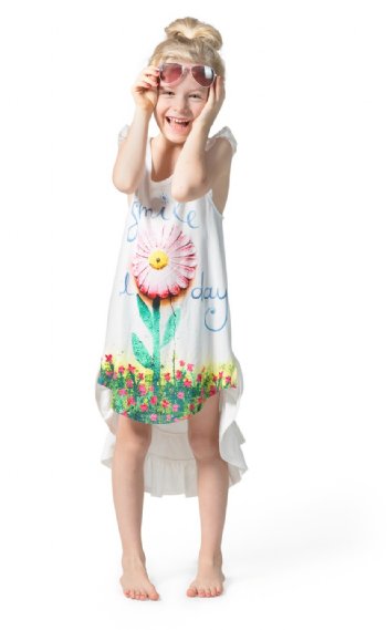 Paper Wings 2018 Smile All Day Racer Back Dress<BR>6 to 10 Years<BR>Now in Stock