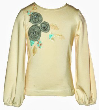 Girls Yellow Flower Top<BR>18 Months ONLY