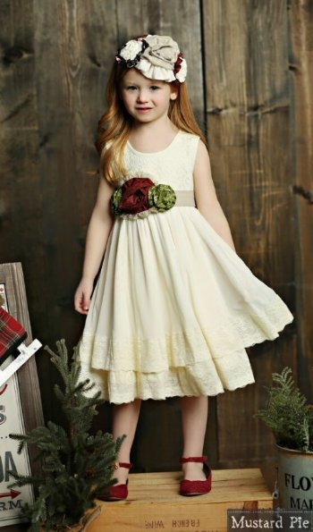 Mustard Pie 2018 Holiday Mabel Dress<BR>4T to 12 Years<BR>Now in Stock
