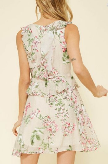 Women's Floral Ruffle Midi Dress<BR>Now in Stock