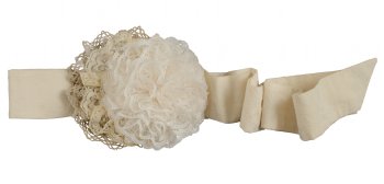 Persnickety Pocket Full of Posies Cream Belt<BR>Now in Stock