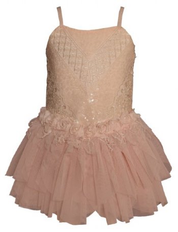 Girls Sequin & Lace Petal Tutu Dress<BR>3T to 14 Years<BR>Now in Stock