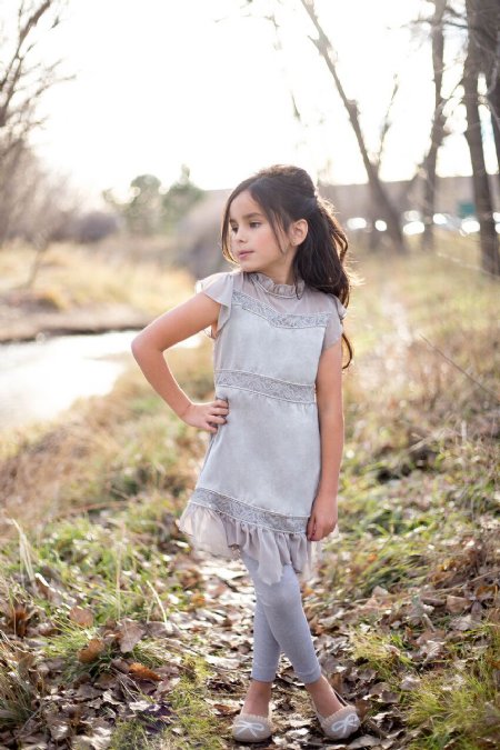 Joyfolie Elsa Tunic in Paloma<BR>3 Years ONLY