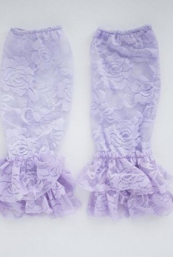 Purple Lace Ruffled Legwarmers<BR>Now in Stock