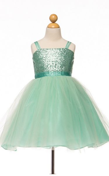 Mermaid Green Sequin Dress<br>2 Years ONLY