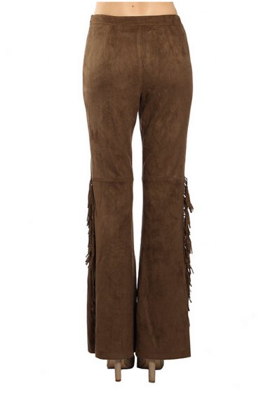Women's Boho Suede Fringe Pant<BR>Now in Stock