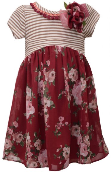 Cranberry Rose Dress<BR>12 Months to 4 Years<BR>Now in Stock