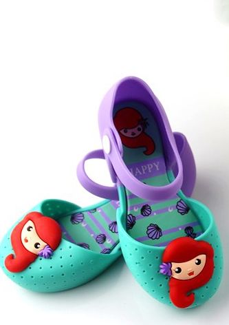 Little Mermaid Jelly Shoe In Purple<BR>Now in Stock