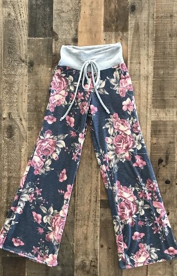 Girls Floral Drawstring Pant<BR>Now in Stock