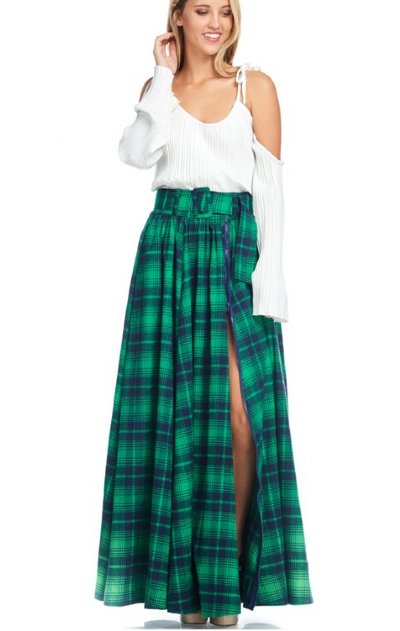 Women's Evergreen Holiday Maxi Skirt 
