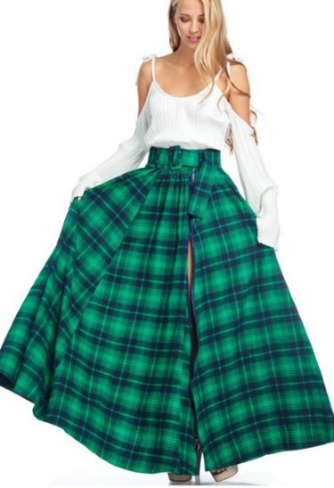 Women's Evergreen Holiday Maxi Skirt<BR>Now in Stock