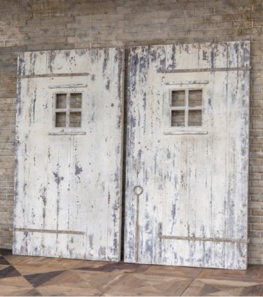 Aged Farmhouse Stable Doors Pair
