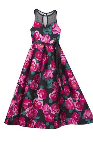 Tween Royal Bouquet Maxi Dress<br>8-14 Years<BR>Now in Stock