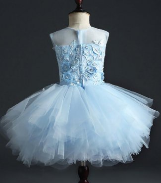 Girls Blue Butterfly Tutu Dress Preorder<br>12 Months to 14 Years