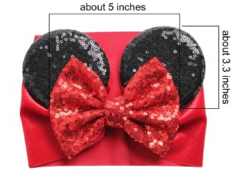 Minnie Mouse Ears Soft Headband Preorder