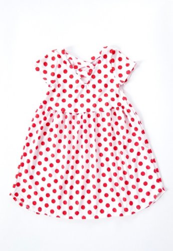Girls Red Minnie Dot Baby Doll Dress <br>5 to 14 years<br>Now In Stock