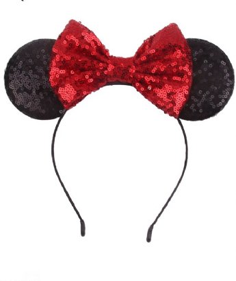 Sequin Minnie Mouse Headband<BR>Preorder