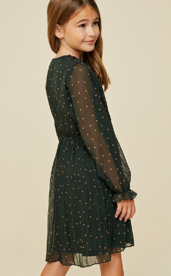 Tween Forest Green Midi Dress <br> 12 Years ONLY