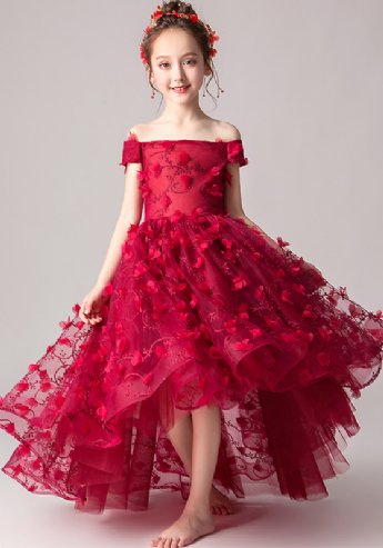Girls Coming Up Roses Gown Preorder<br>4 to 14 Years<br>Size 10 In Stock!