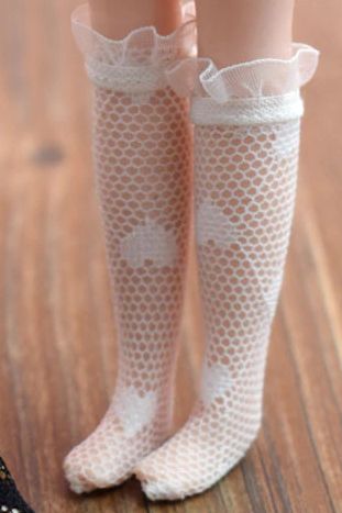 Blythe Doll Lace Heart Socks