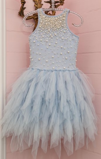 Girls Something Blue Pearl Dress <br>Now in Stock<br>Size 14 ONLY 