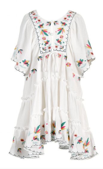 Girls Boho Summer Embroidered Dress In stock<br>size 7 only