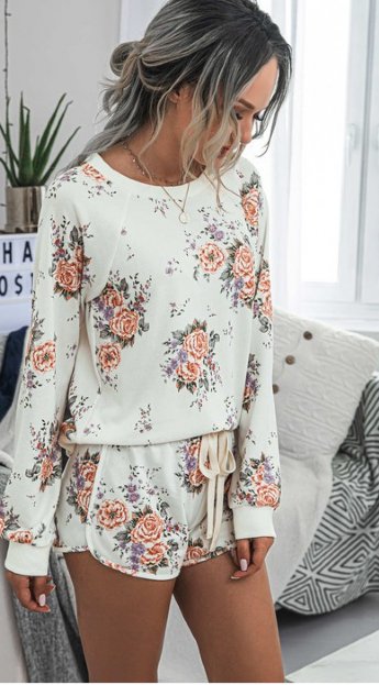 Women's Dainty Floral Lounge Set<br>Now In Stock