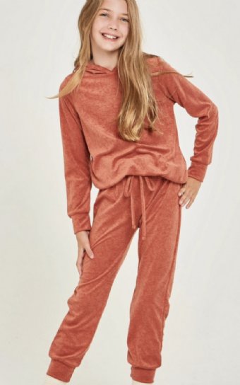 Tween Pumpkin Spice Terry Lounge Set<br>Now In Stock<br>7 to 8 Years ONLY