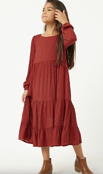 Tween Swiss Dot All Maxi Dress In Stock<br>7 to 14 Years