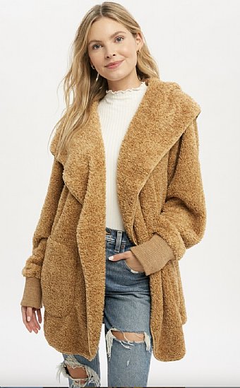 Women's Camel Fur Hoodie Preorder