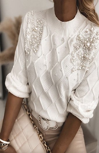 Women's Vintage Pearl Sweater Preorder