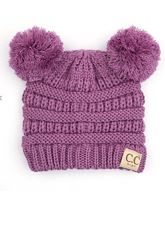 Baby Pom Pom Winter Beanie<br>Available in Many Colors