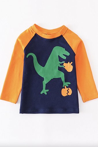 Boys Dino Pumpkin Tee Preorder<br>12 Months to 6 Years