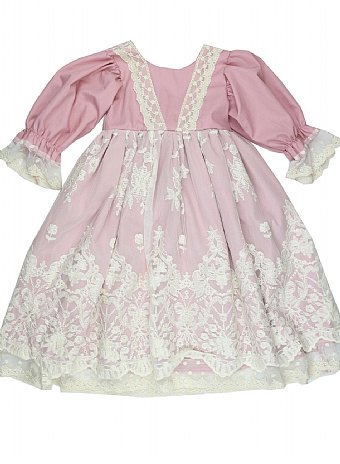 Vintage Closet Rose Lace Dress<br>3 months to 6 Years