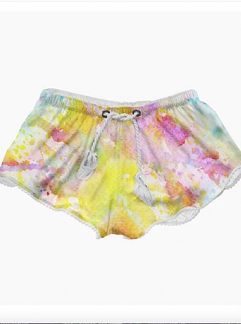 Citrus Tie Dye Girl Shorts<br>2 to 16 Years