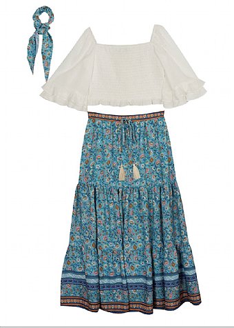 Tween Mamma Mia Maxi Skirt Set<br>7 to 16 Years<br>In Stock