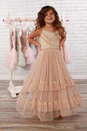 Ooh La La Couture Pink Lyric Dress <br>10 & 12 Years ONLY