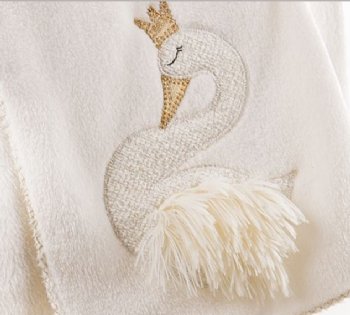 Swan Fleece Blanket<BR>Now in Stock