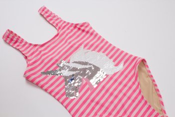 Shade Critters Reversible Sequin Unicorn Swimsuit<BR>3T to 14 Years<BR>Now in Stock