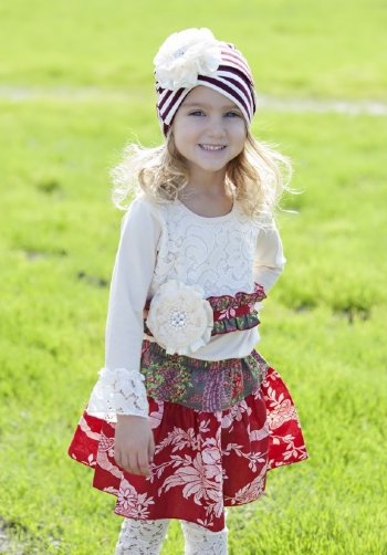 Candyland Top & Skirt Set<BR>4T to 8 Years<BR>Now in Stock