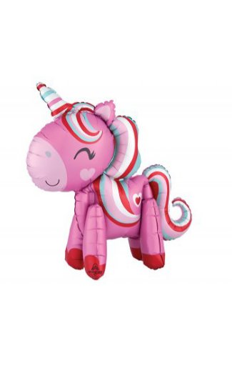 22" Magical Love Standing Unicorn Balloon<BR>Now in Stock
