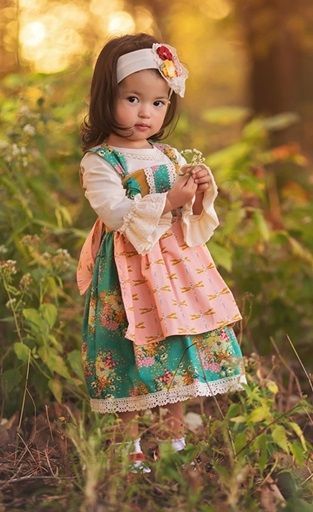 Haute Baby 2019 Fields of Gold Jumper Set<BR>4 to 10 Years ONLY