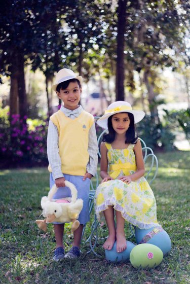 2015 Yellow Flower Dress & Hat Set<br>5 to 10 Years ONLY