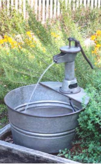 Farmhouse Water Pump Fountain