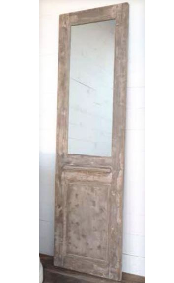 French Farmhouse Rustic Panel Mirror